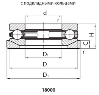 Подшипник 18322Л