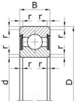 Подшипник 180107 (6007 2RS)