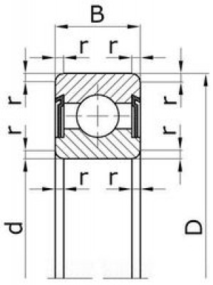 Подшипник 2В0-180307 АС17