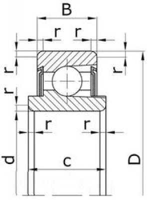 Подшипник 980700 ЮУС2