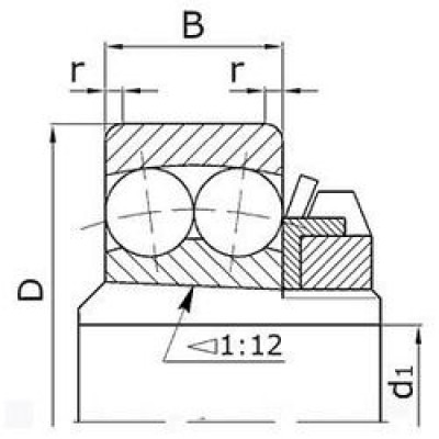 Подшипник 2ВО-11208