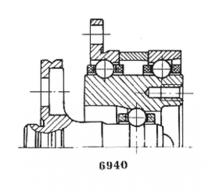 Подшипник 4-306095 Ю8Т